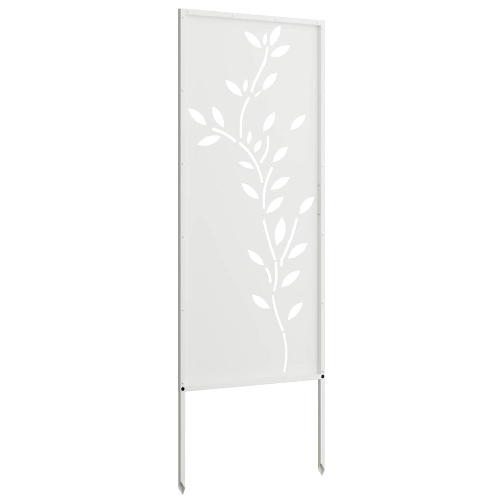 Hage Dekorativt Panel Hvit 50 x 140 cm Kaldvalsestål