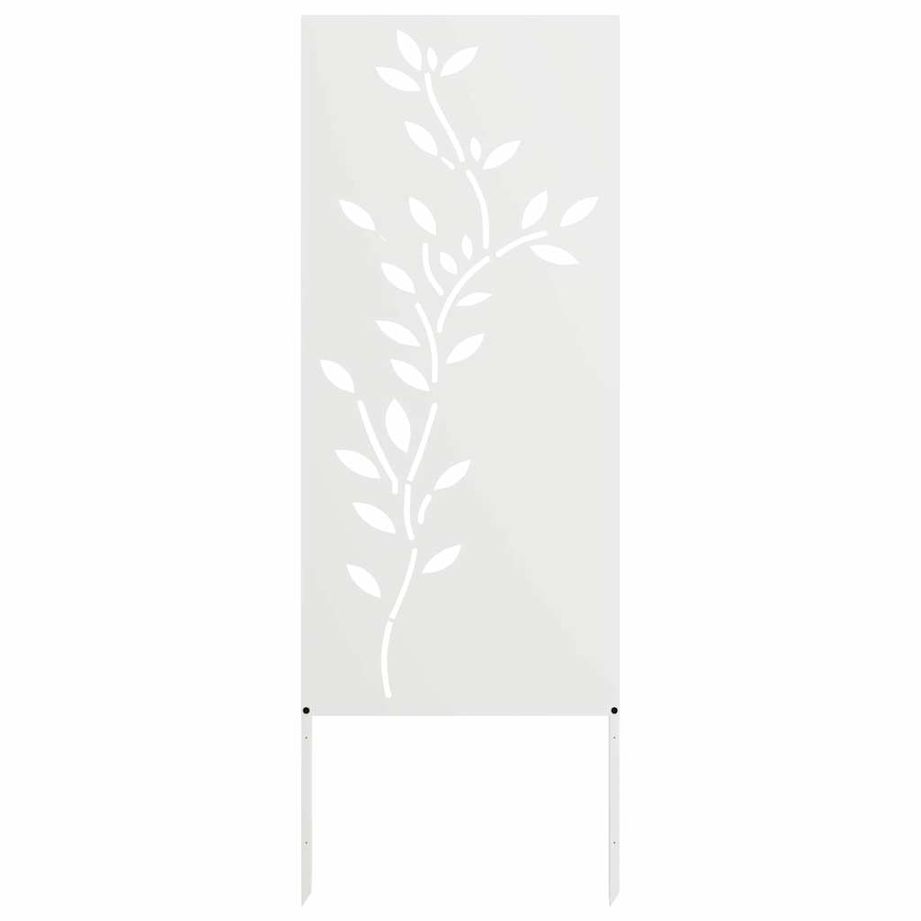 Hage Dekorativt Panel Hvit 50 x 140 cm Kaldvalsestål