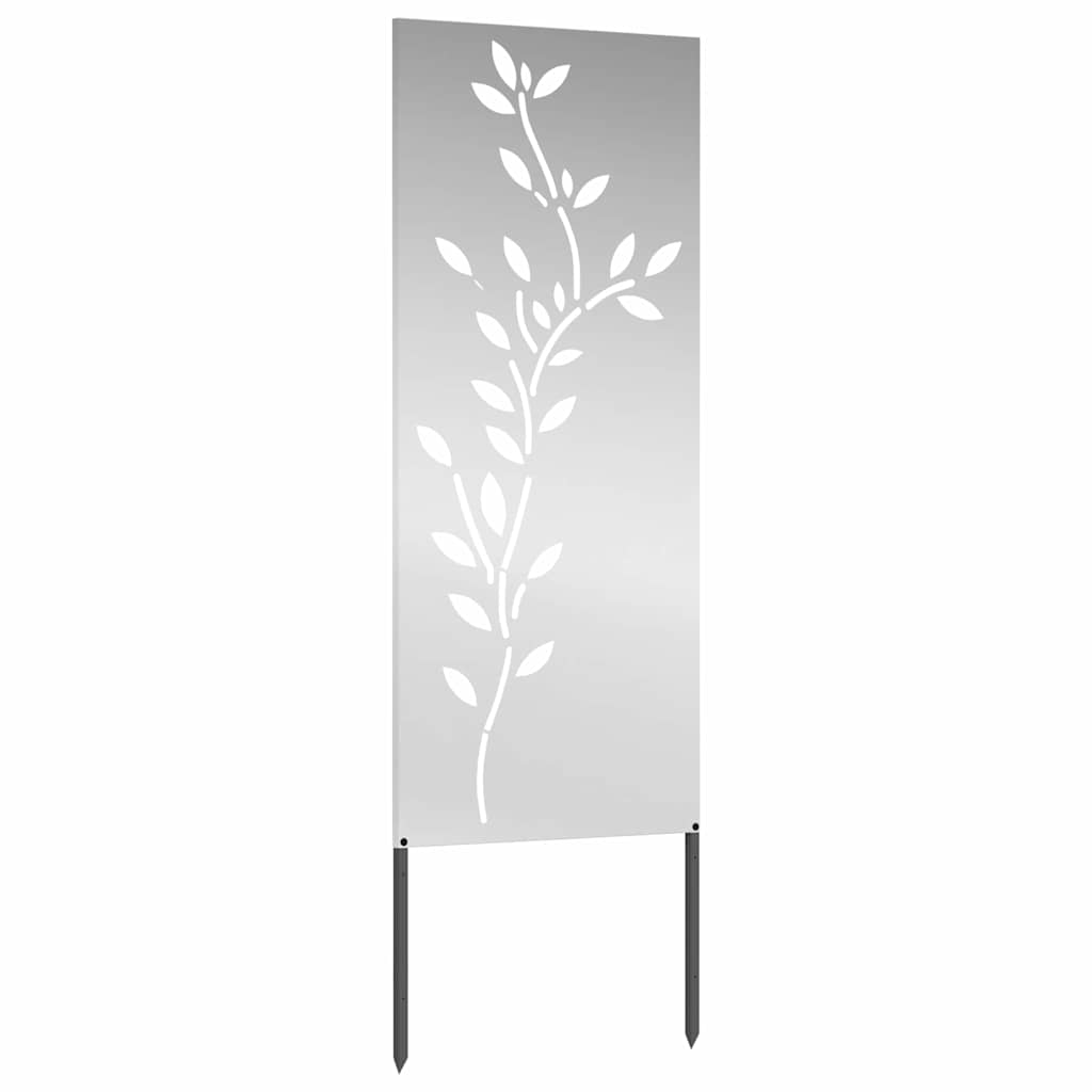 Hage Dekorativt Panel sølv 50 x 140 cm Galvanisert stål