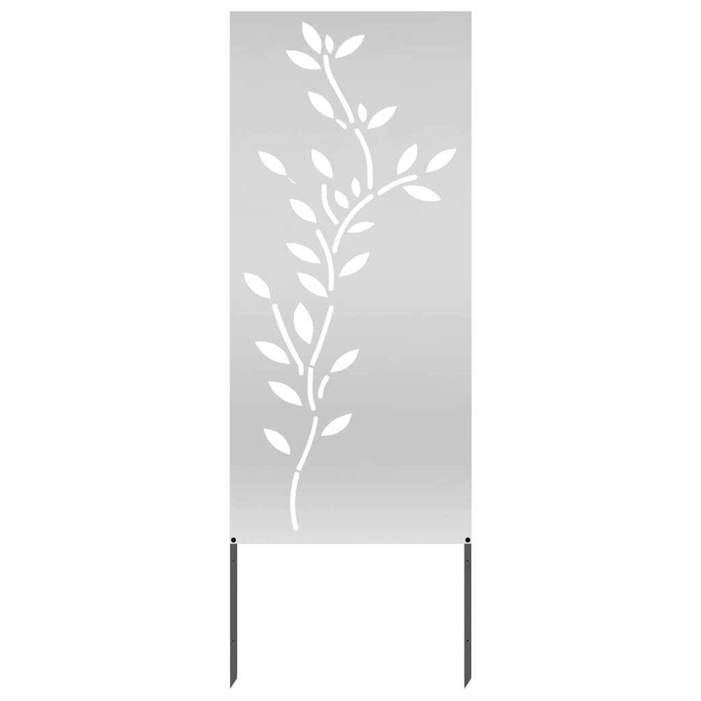 Hage Dekorativt Panel sølv 50 x 140 cm Galvanisert stål