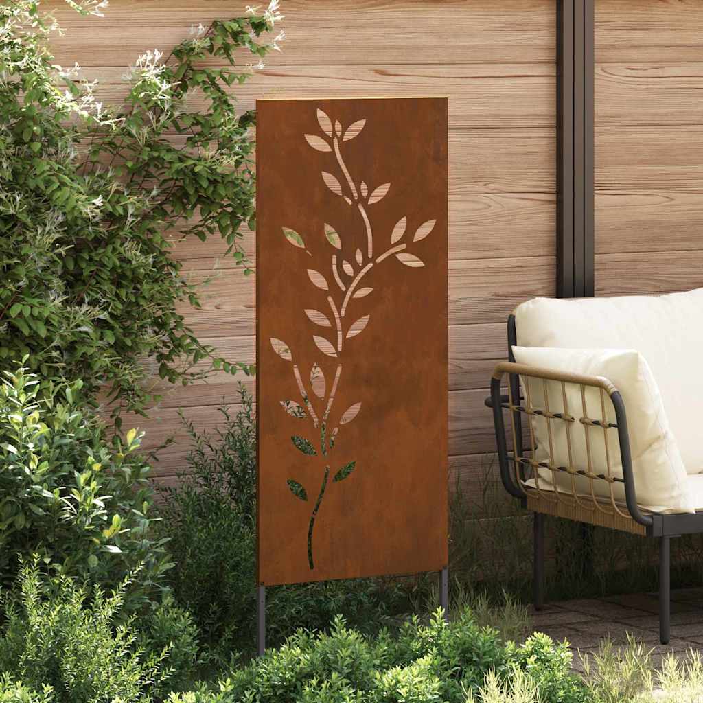 Hage Dekorativt Panel Rusten 50 x 140 cm Cortenstål