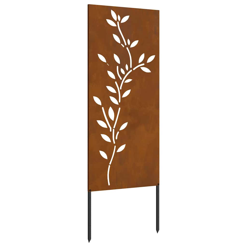 Hage Dekorativt Panel Rusten 50 x 140 cm Cortenstål