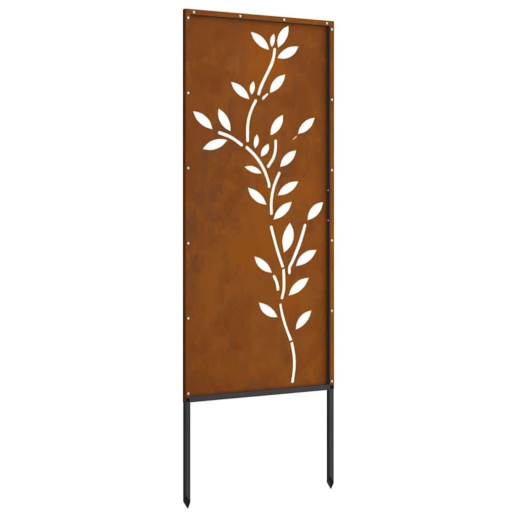 Hage Dekorativt Panel Rusten 50 x 140 cm Cortenstål