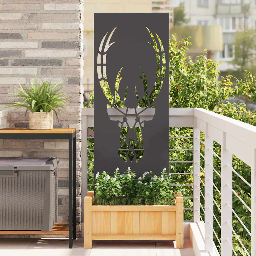 Hage Dekorativt Panel Svart 50 x 140 cm Kaldvalsestål