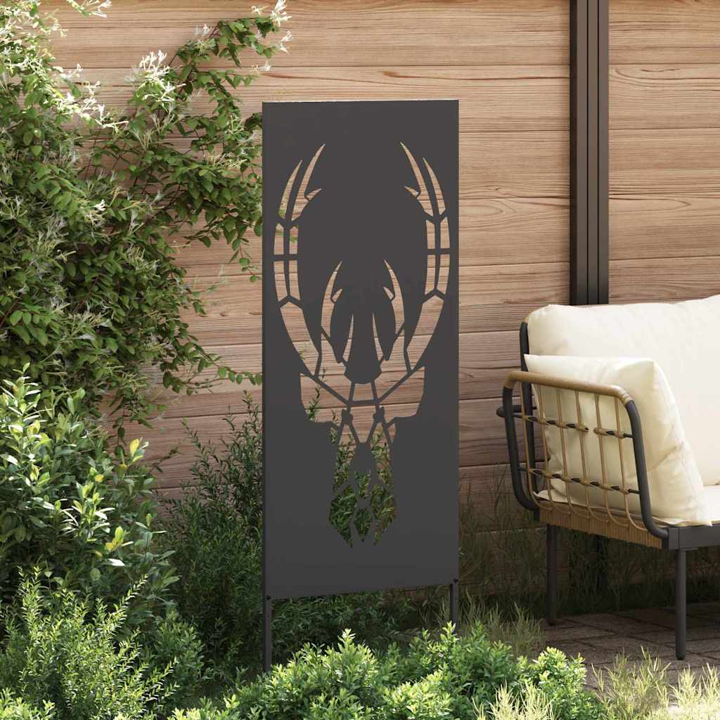 Hage Dekorativt Panel Svart 50 x 140 cm Kaldvalsestål