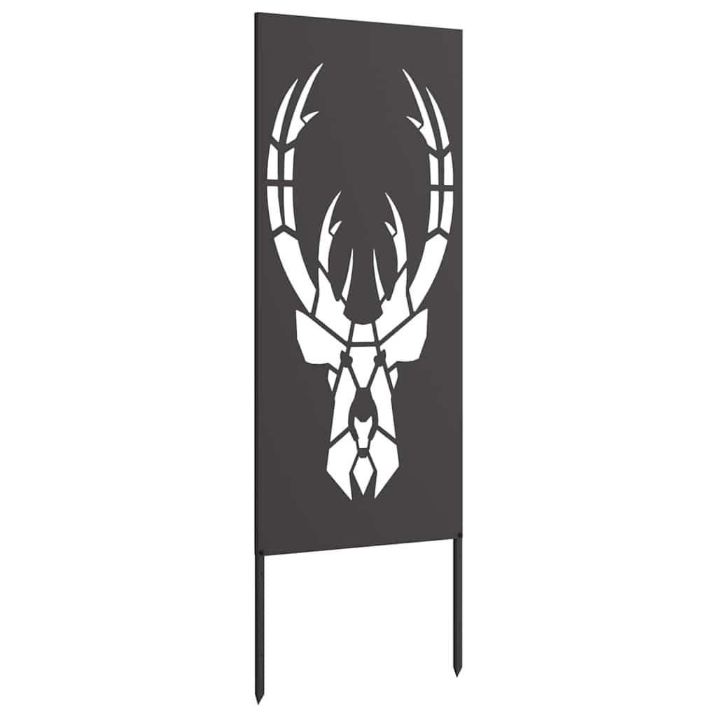 Hage Dekorativt Panel Svart 50 x 140 cm Kaldvalsestål