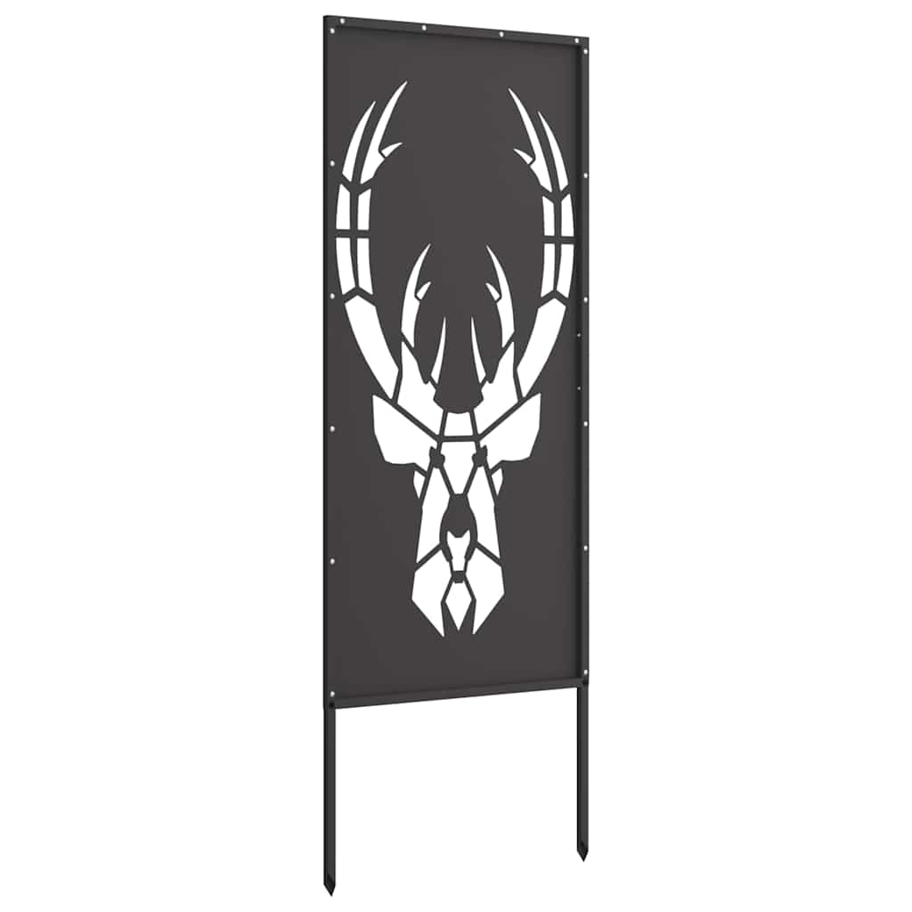 Hage Dekorativt Panel Svart 50 x 140 cm Kaldvalsestål