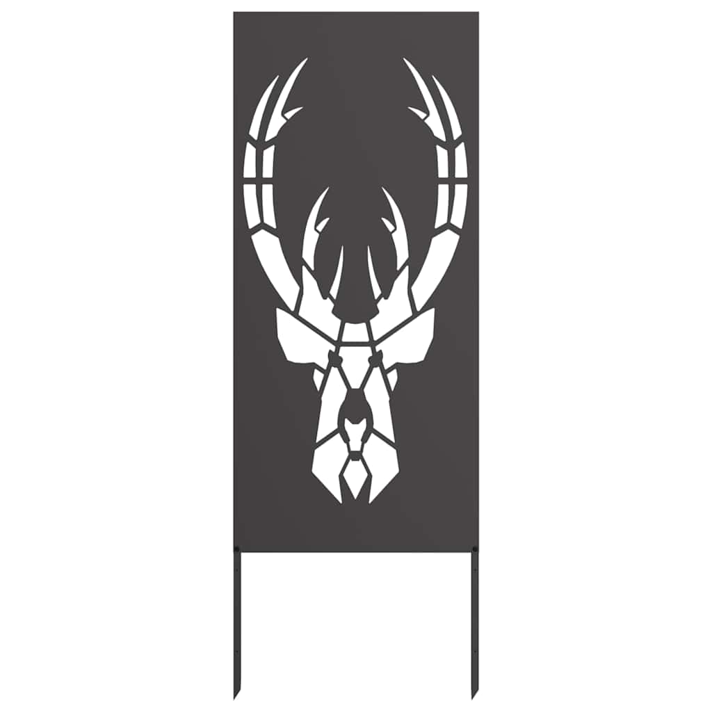 Hage Dekorativt Panel Svart 50 x 140 cm Kaldvalsestål