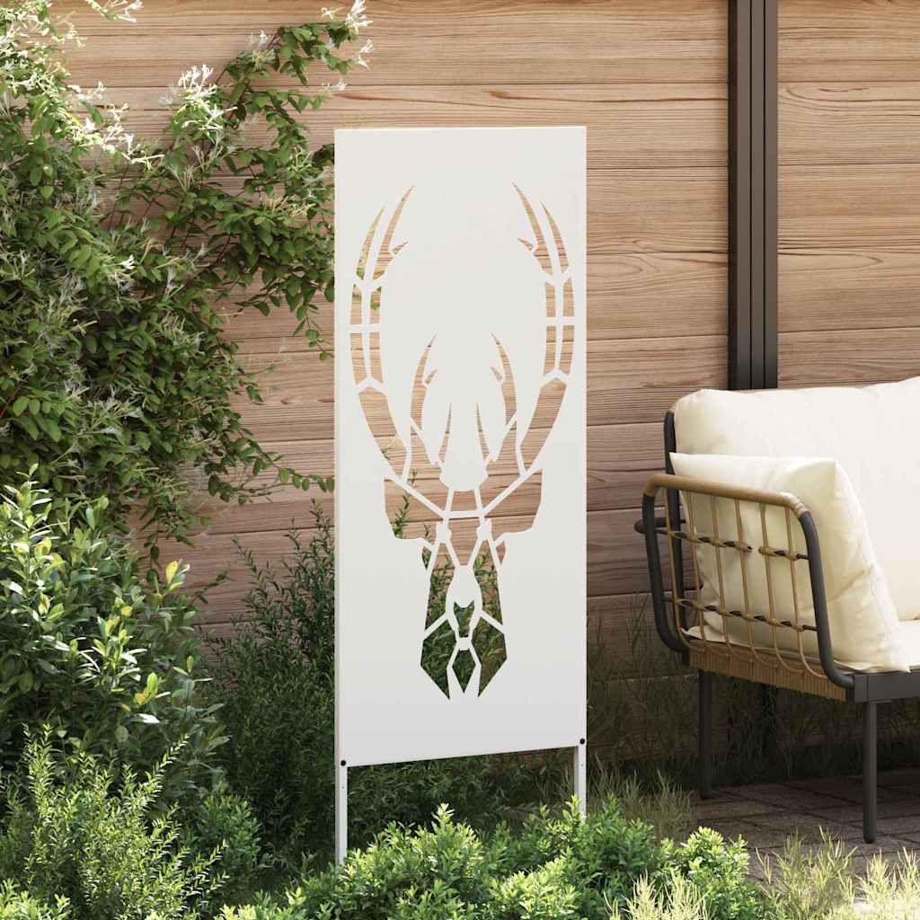Hageprivat skjerm Dyretrykk Hvit 50 x 140 cm Kaldvalsestål