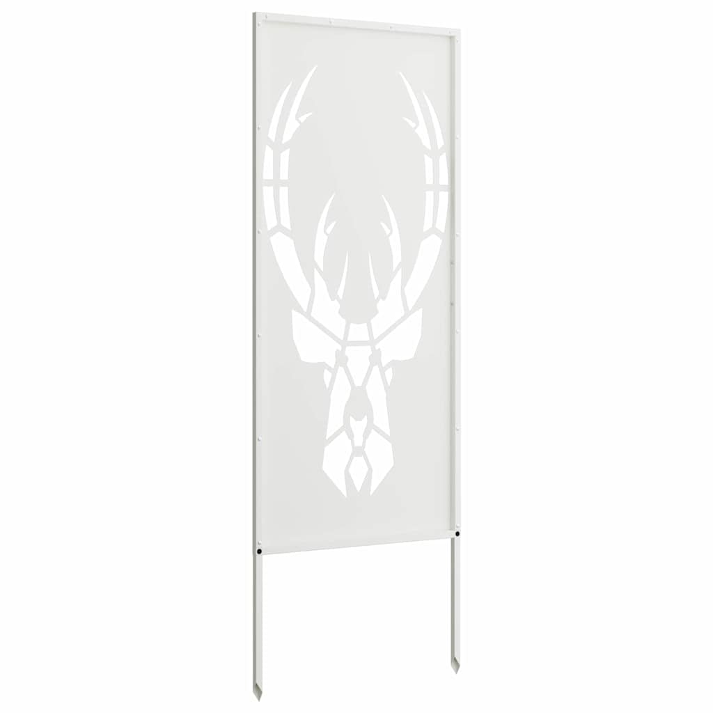 Hageprivat skjerm Dyretrykk Hvit 50 x 140 cm Kaldvalsestål