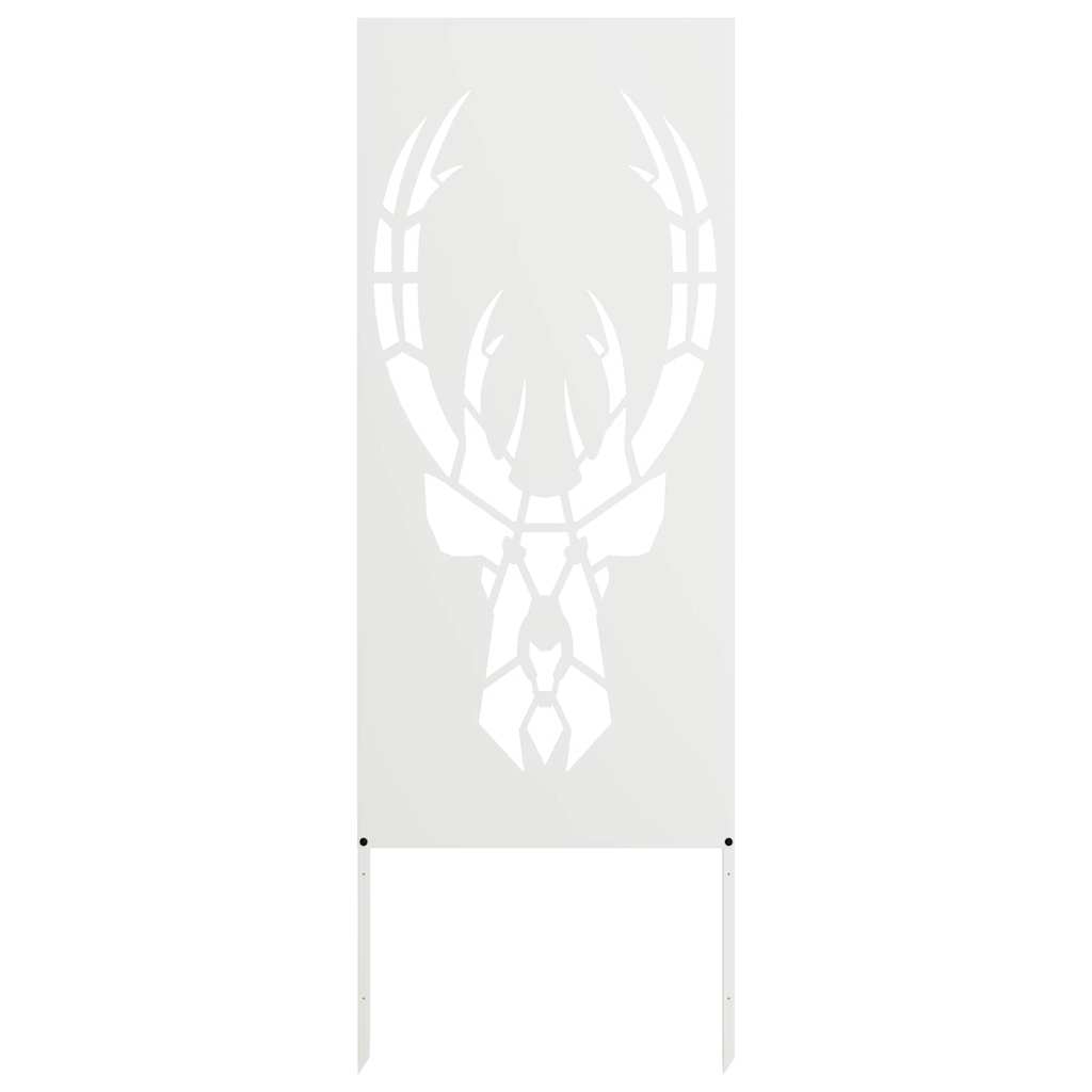 Hageprivat skjerm Dyretrykk Hvit 50 x 140 cm Kaldvalsestål