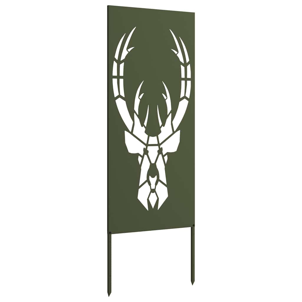 Hage Dekorativt Panel Olivengrønn 50 x 140 cm Kaldvalsestål