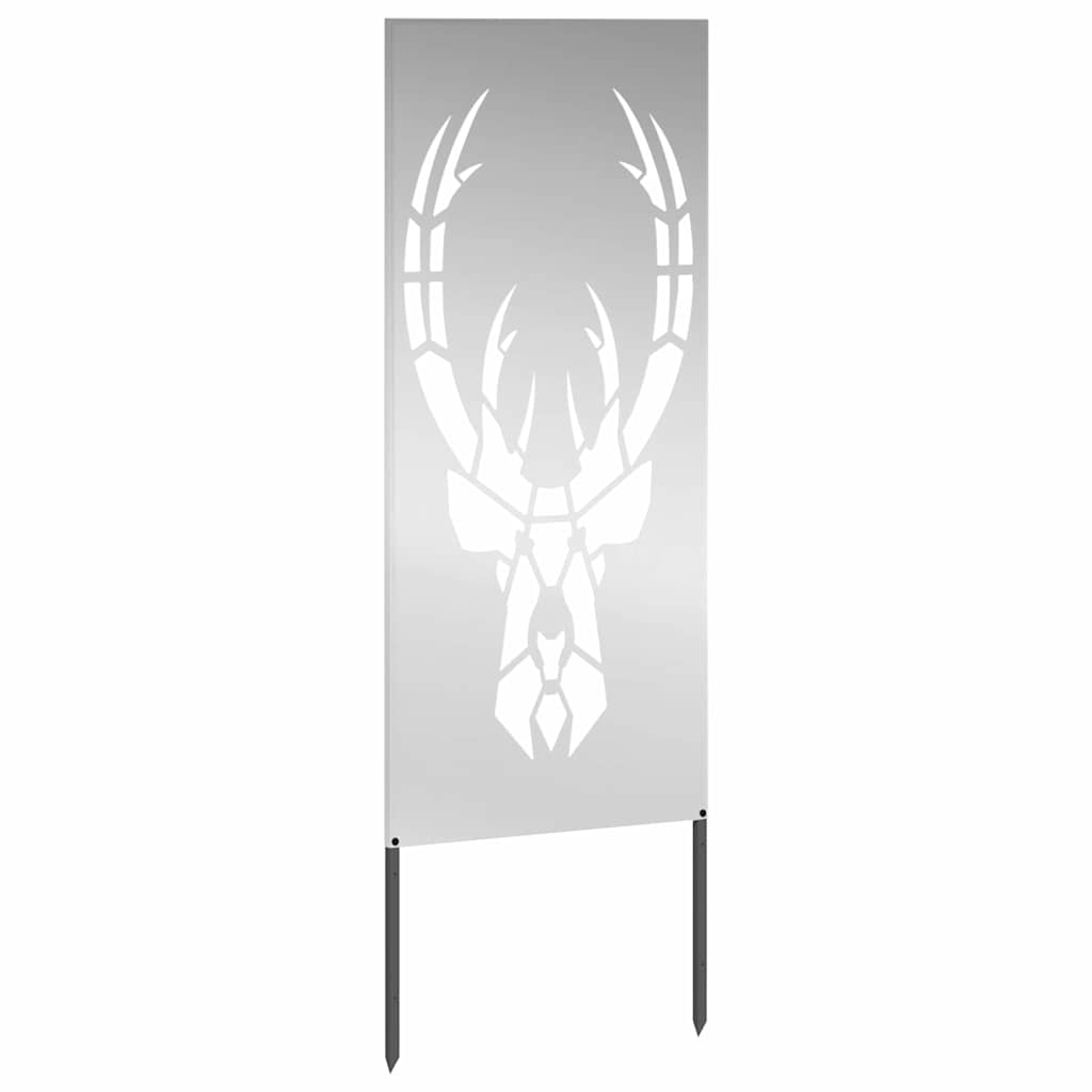 Hage Dekorativt Panel sølv 50 x 140 cm Galvanisert stål