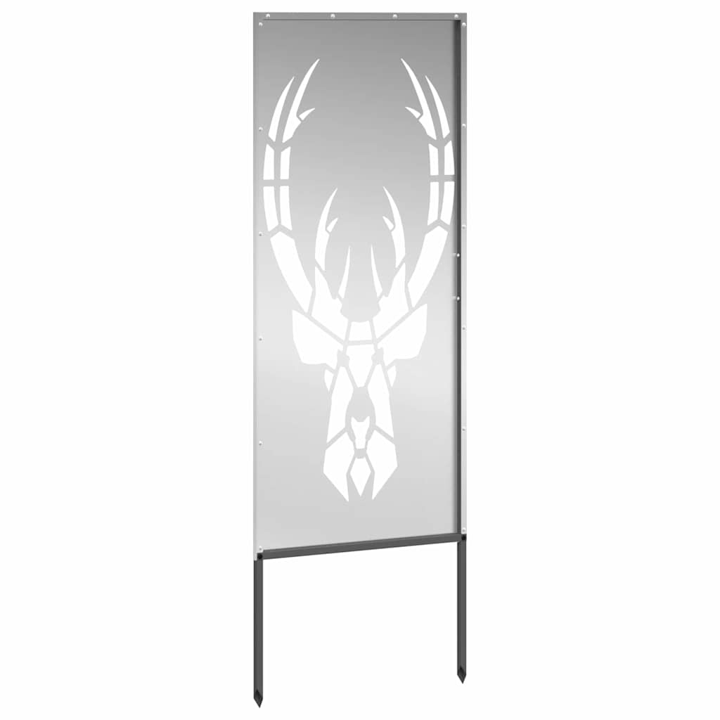Hage Dekorativt Panel sølv 50 x 140 cm Galvanisert stål