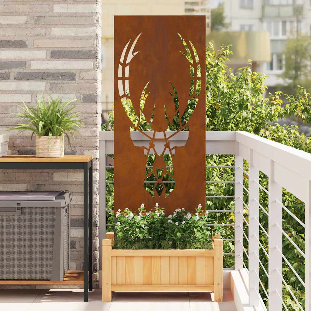 Hage Dekorativt Panel Rusten 50 x 140 cm Værbestandig stål