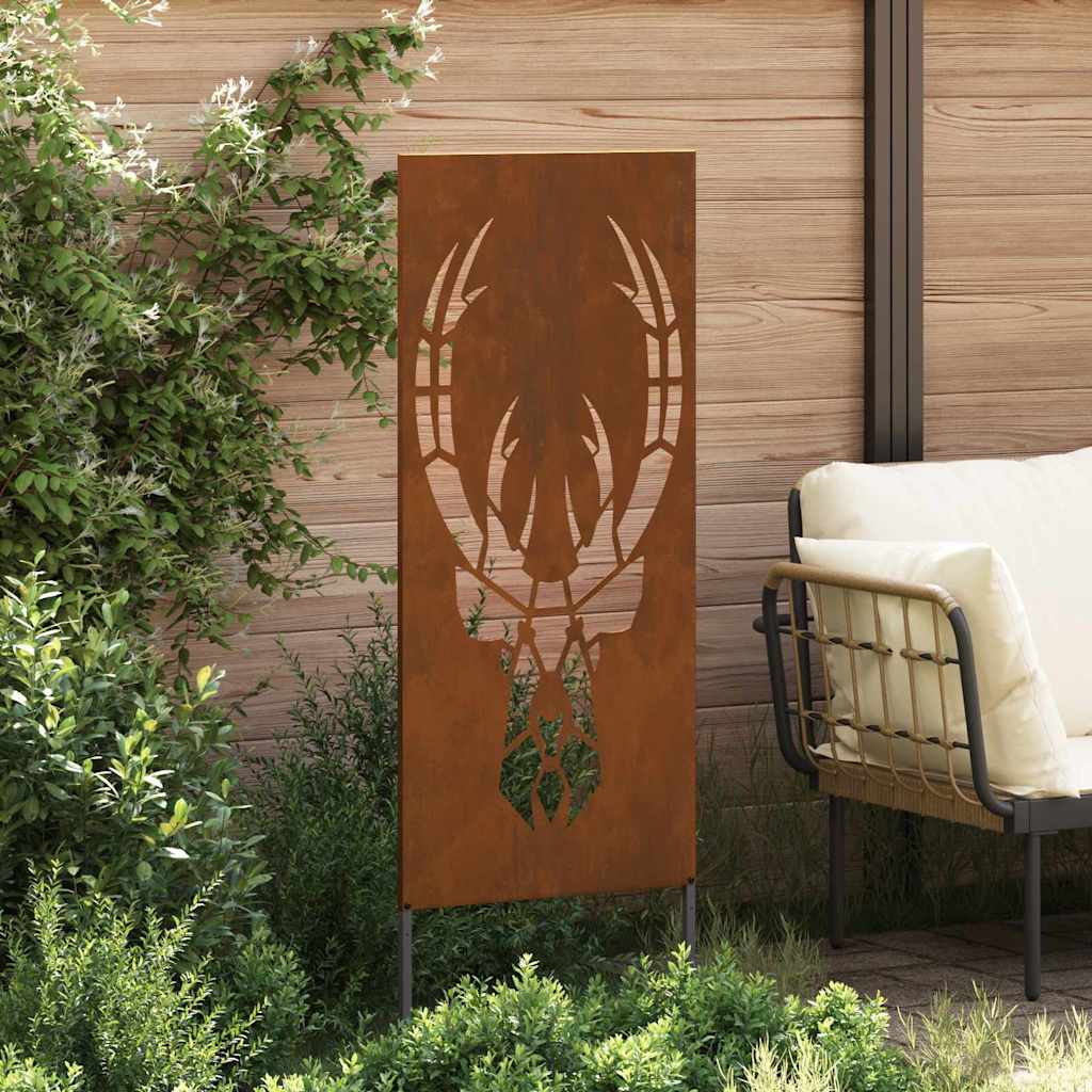Hage Dekorativt Panel Rusten 50 x 140 cm Værbestandig stål