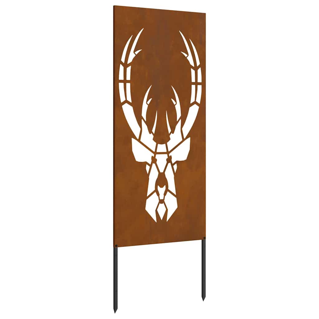 Hage Dekorativt Panel Rusten 50 x 140 cm Værbestandig stål