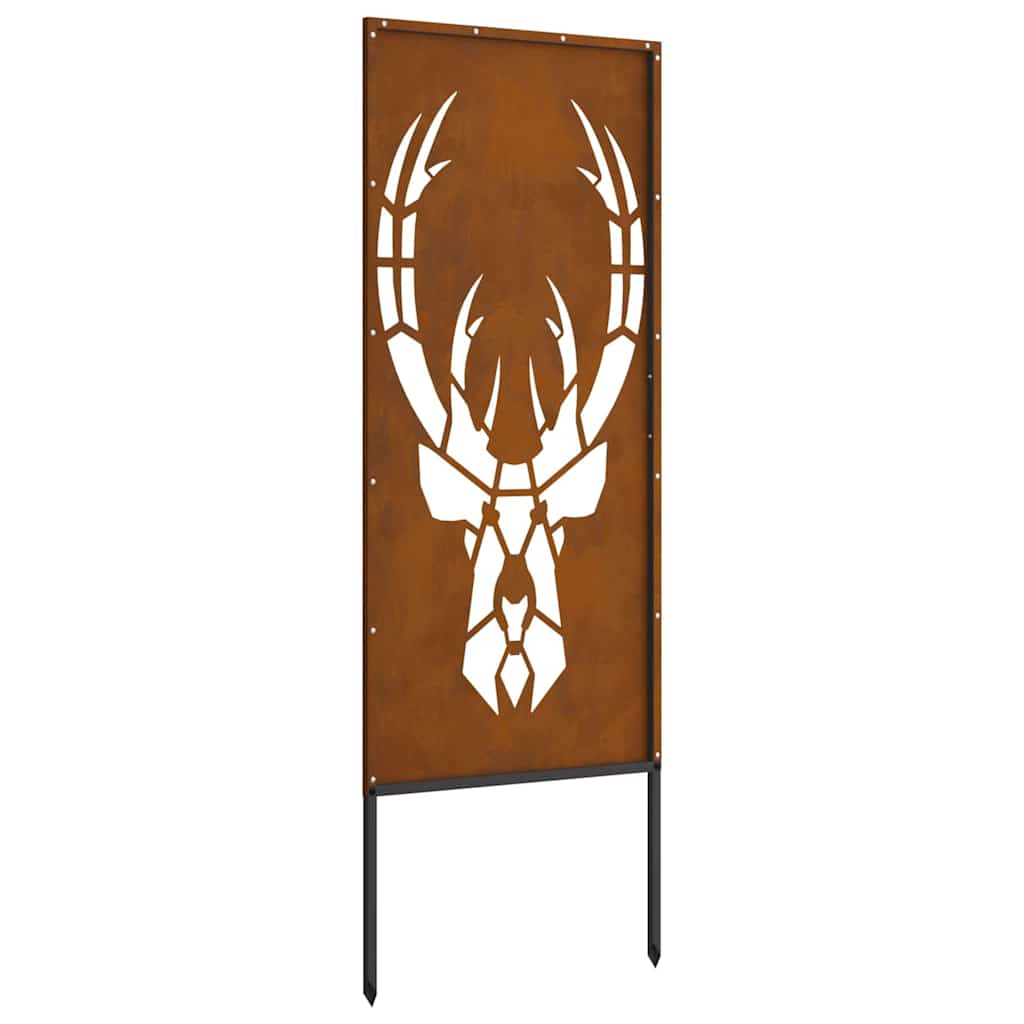 Hage Dekorativt Panel Rusten 50 x 140 cm Værbestandig stål