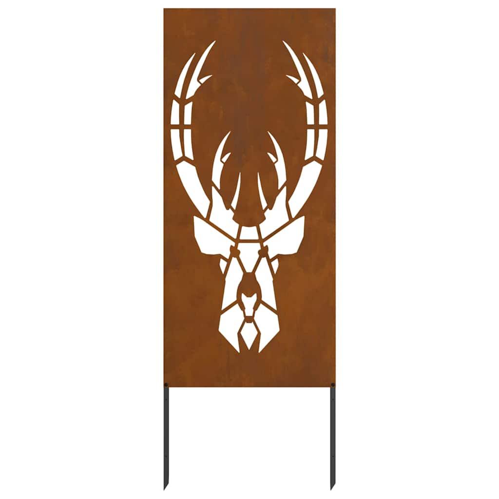 Hage Dekorativt Panel Rusten 50 x 140 cm Værbestandig stål