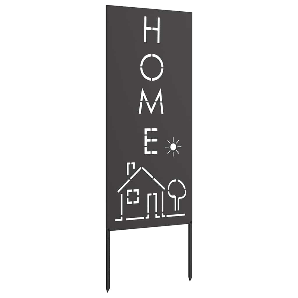 Hage Dekorativt Panel Svart 50 x 140 cm Kaldvalsestål