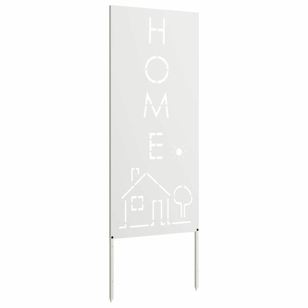 Hage Dekorativt Panel Hvit 50 x 140 cm Kaldvalsestål