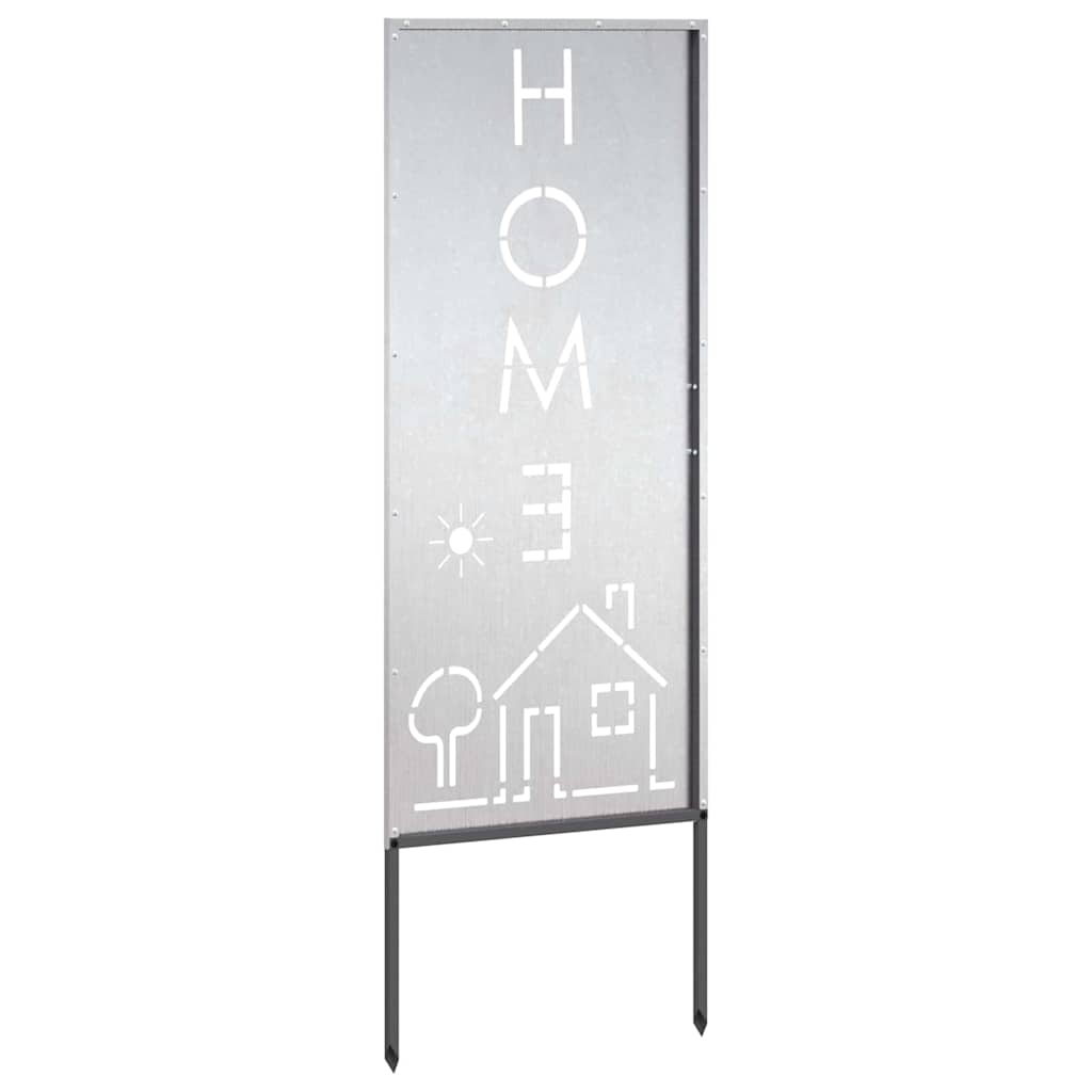 Hage Dekorativt Panel Sølv 50 x 140 cm Rustfritt stål