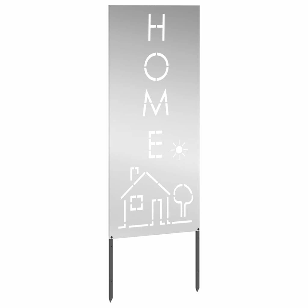 Hage Dekorativt Panel Sølv 50 x 140 cm Galvanisert stål