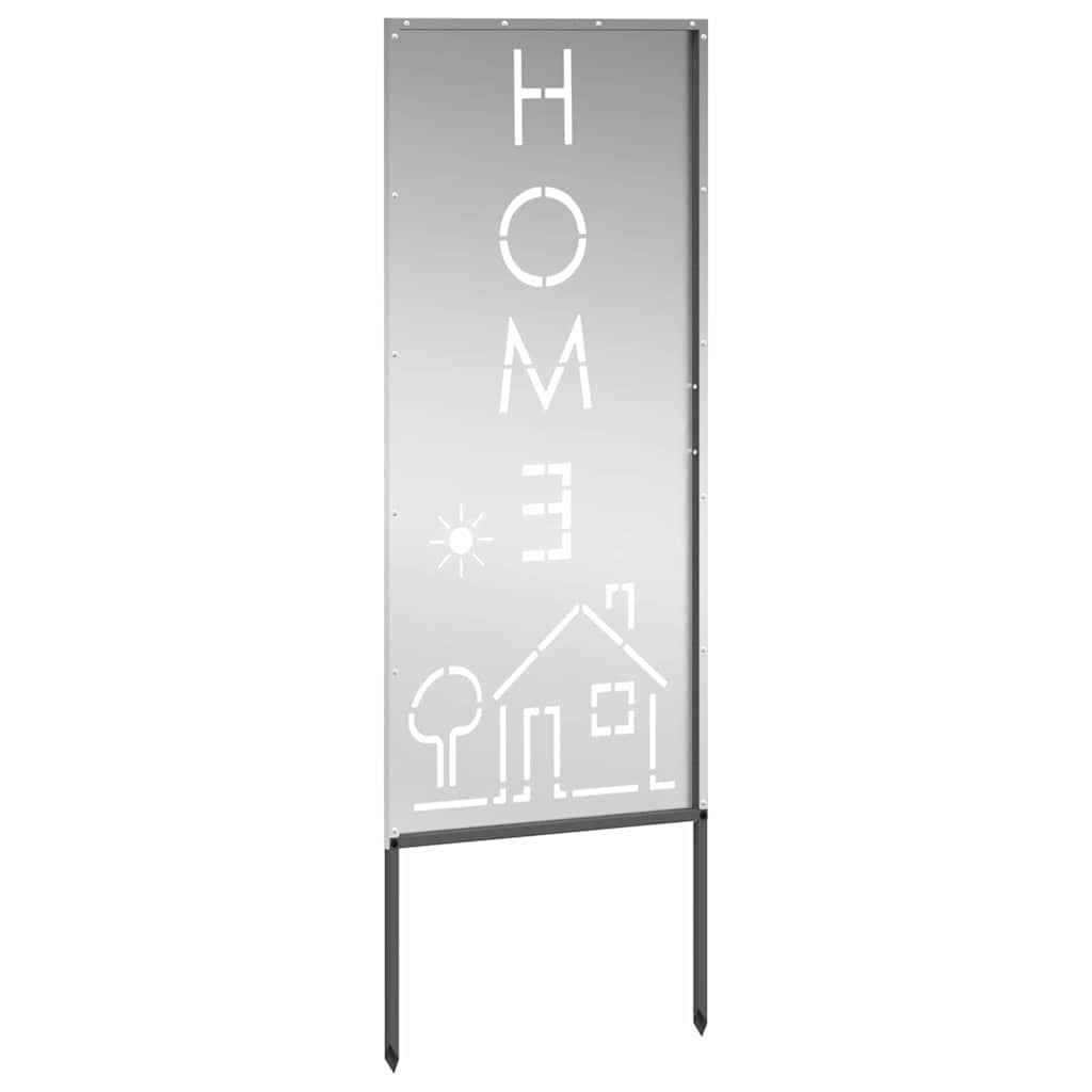 Hage Dekorativt Panel Sølv 50 x 140 cm Galvanisert stål
