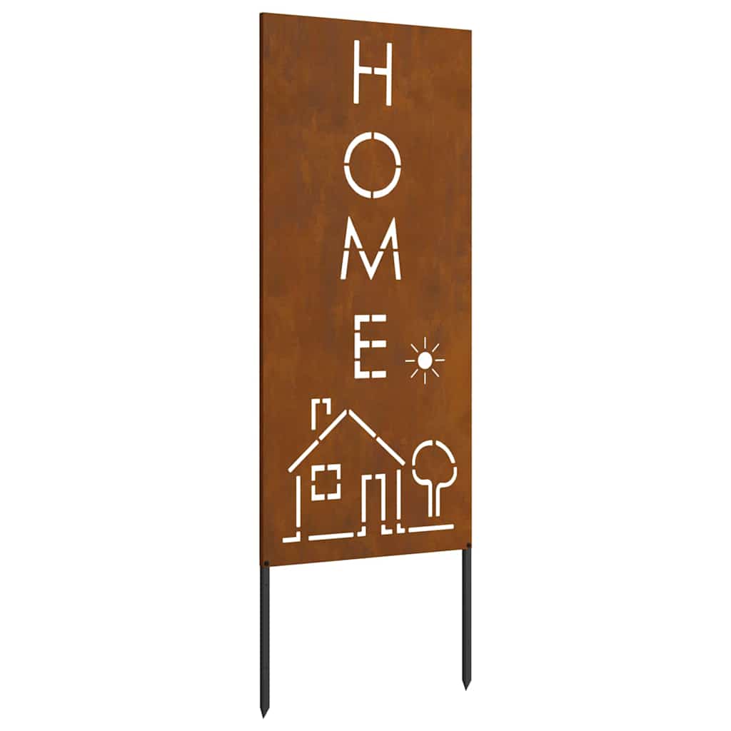 Hage Dekorativt Panel Rusten 50 x 140 cm Værbestandig stål