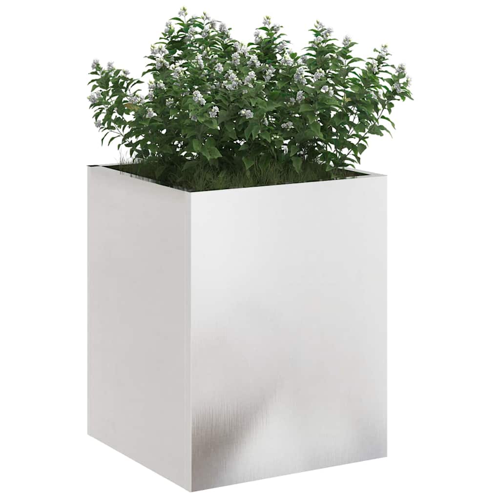 Hageblomsterpotte sølv Rustfritt stål