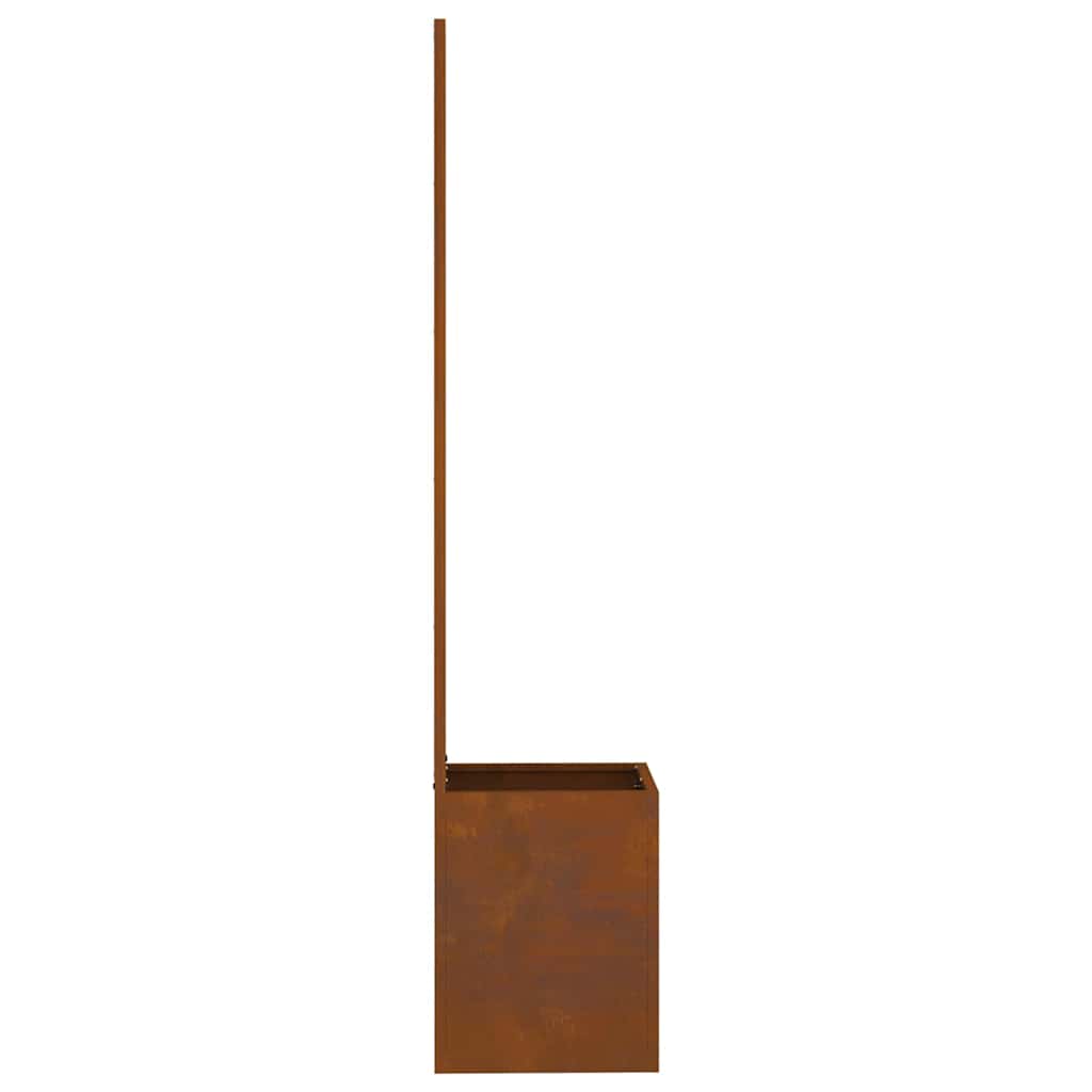 Hageprivat skjerm Blomster Rusten 32 x 140 cm Cortenstål