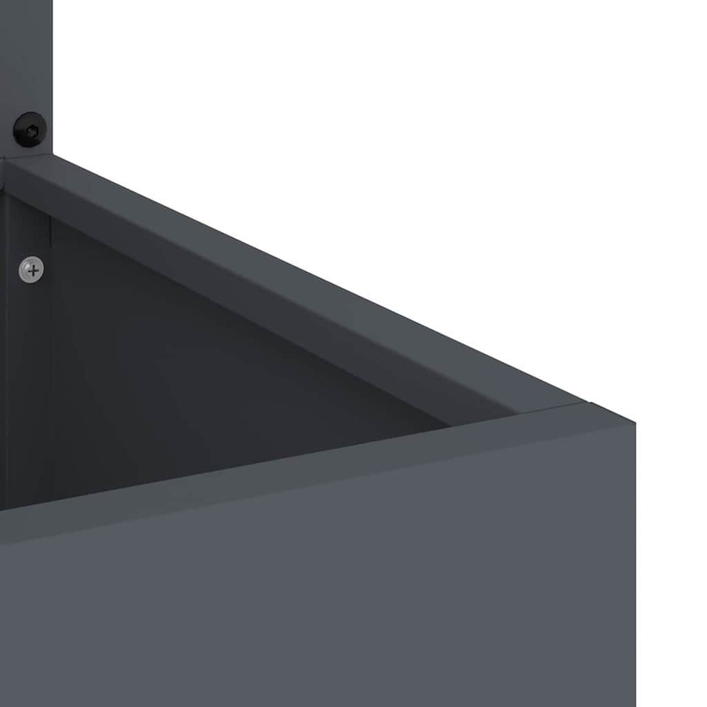 Hageprivat skjerm Dyretrykk Antrasitt 32 x 140 cm Kaldvalsestål