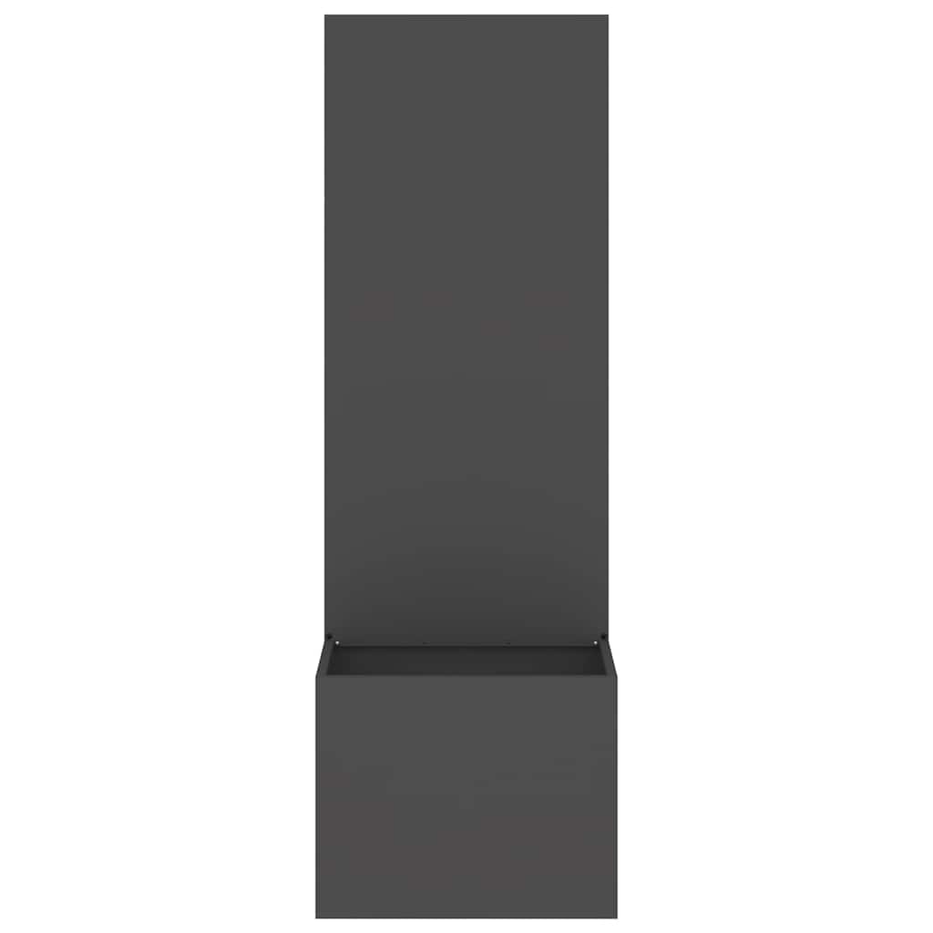 Hagekrukke med Dekorativ Panelet Svart 50 x 140 cm
