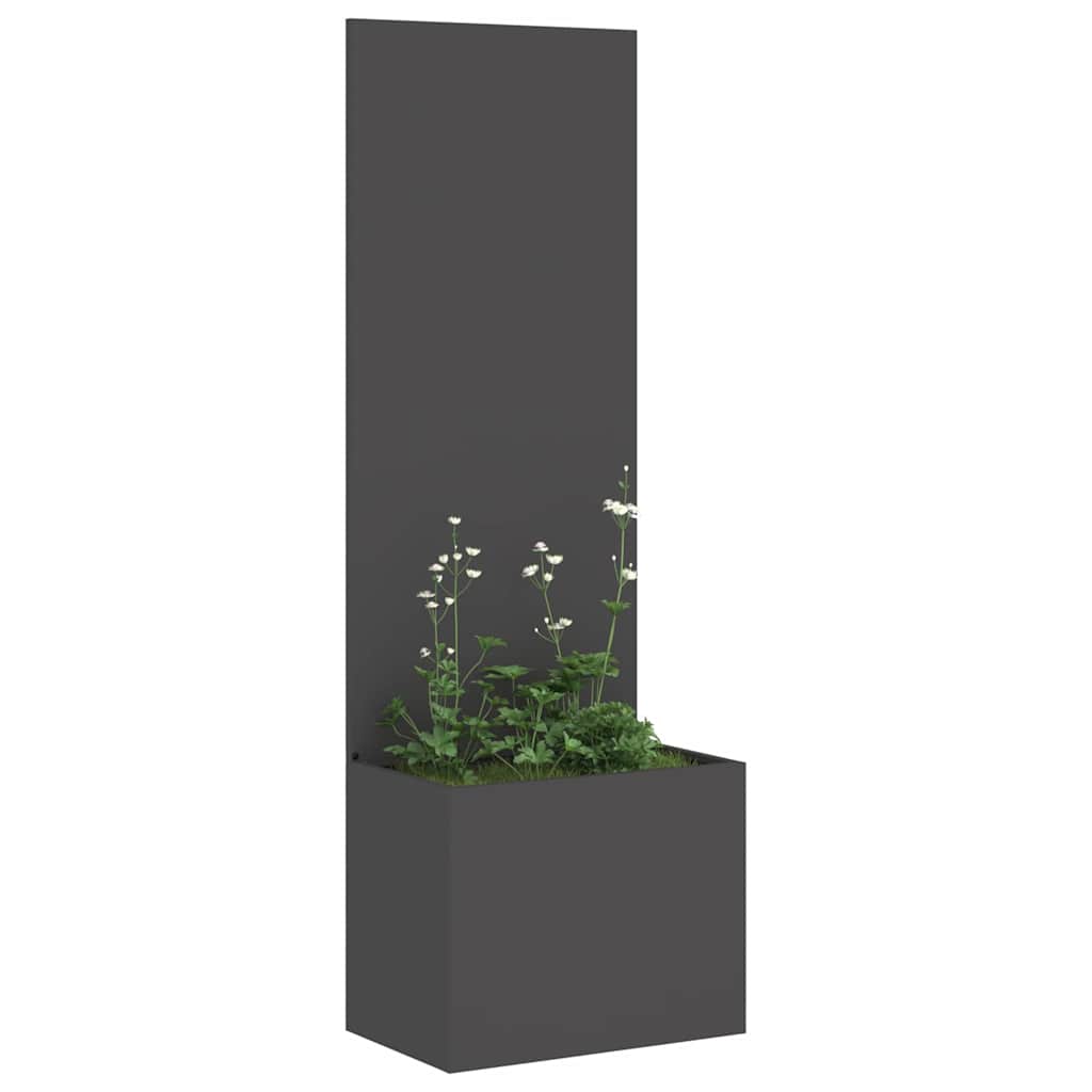 Hagekrukke med Dekorativ Panelet Svart 50 x 140 cm