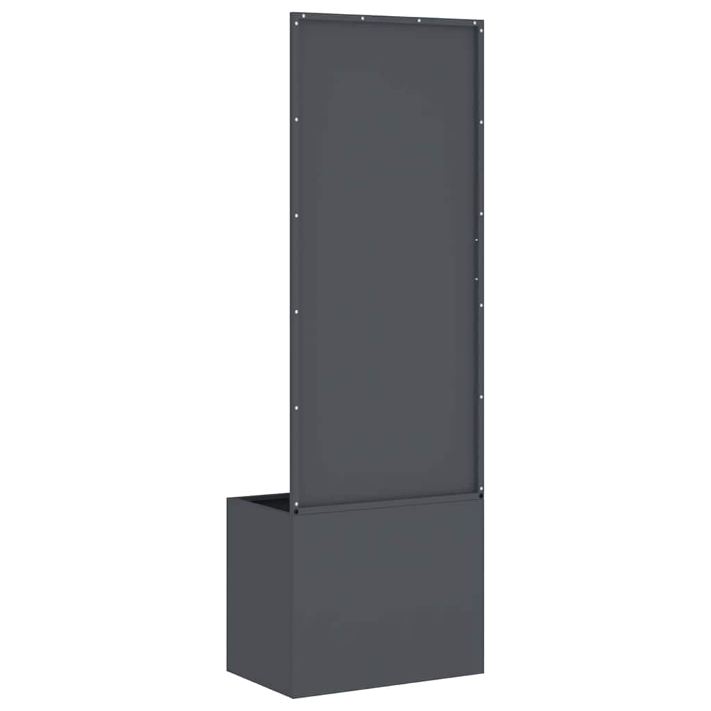 Hagekrukke med Dekorativ Panelet Antrasitt 50 x 140 cm