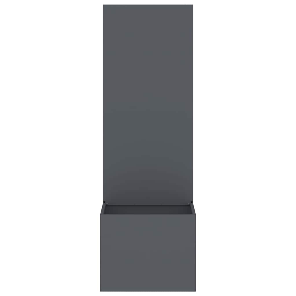 Hagekrukke med Dekorativ Panelet Antrasitt 50 x 140 cm
