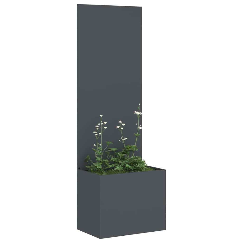 Hagekrukke med Dekorativ Panelet Antrasitt 50 x 140 cm