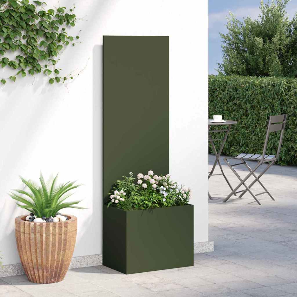 Hagekrukke med Dekorativ Panelet Olivengrønn 50 x 140 cm