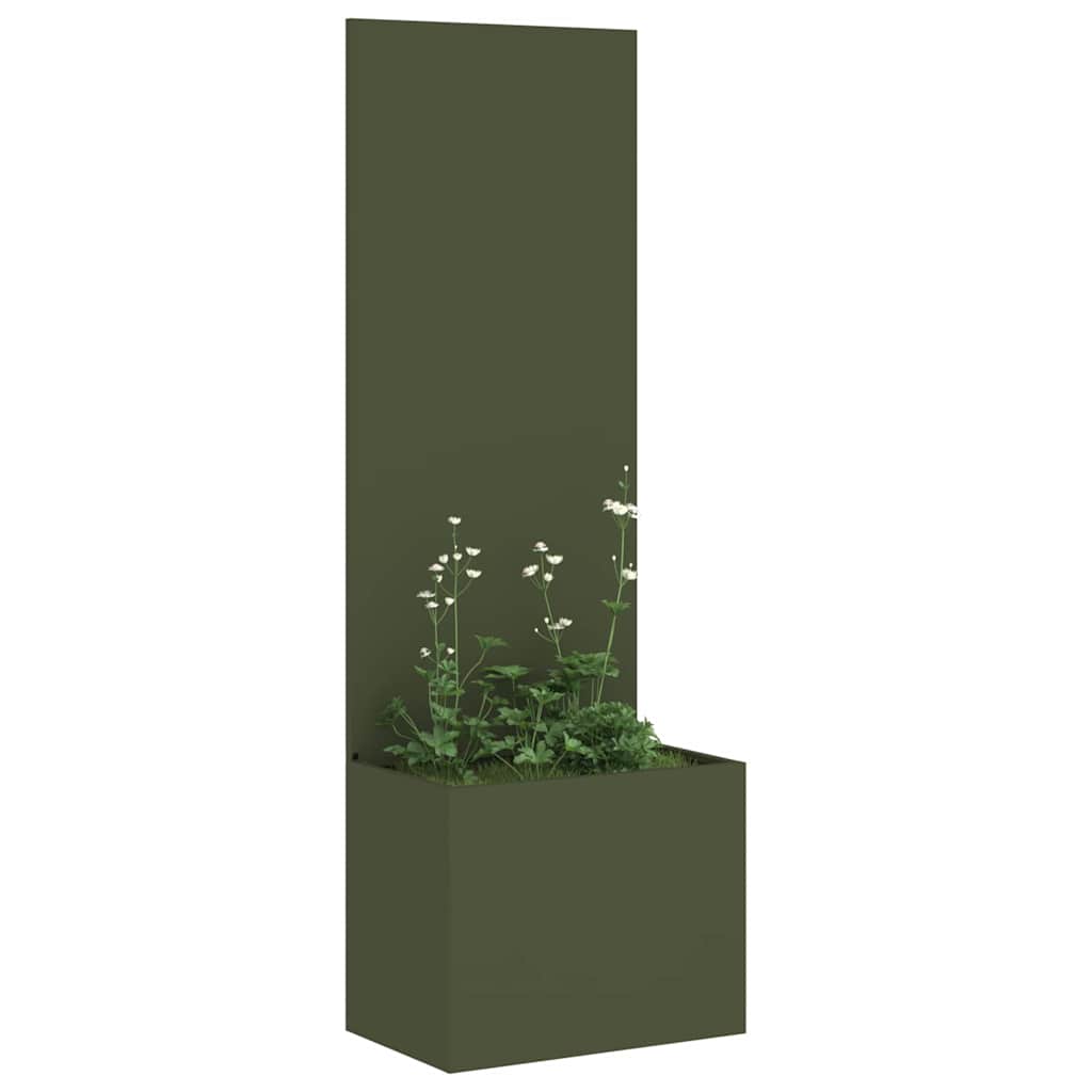 Hagekrukke med Dekorativ Panelet Olivengrønn 50 x 140 cm