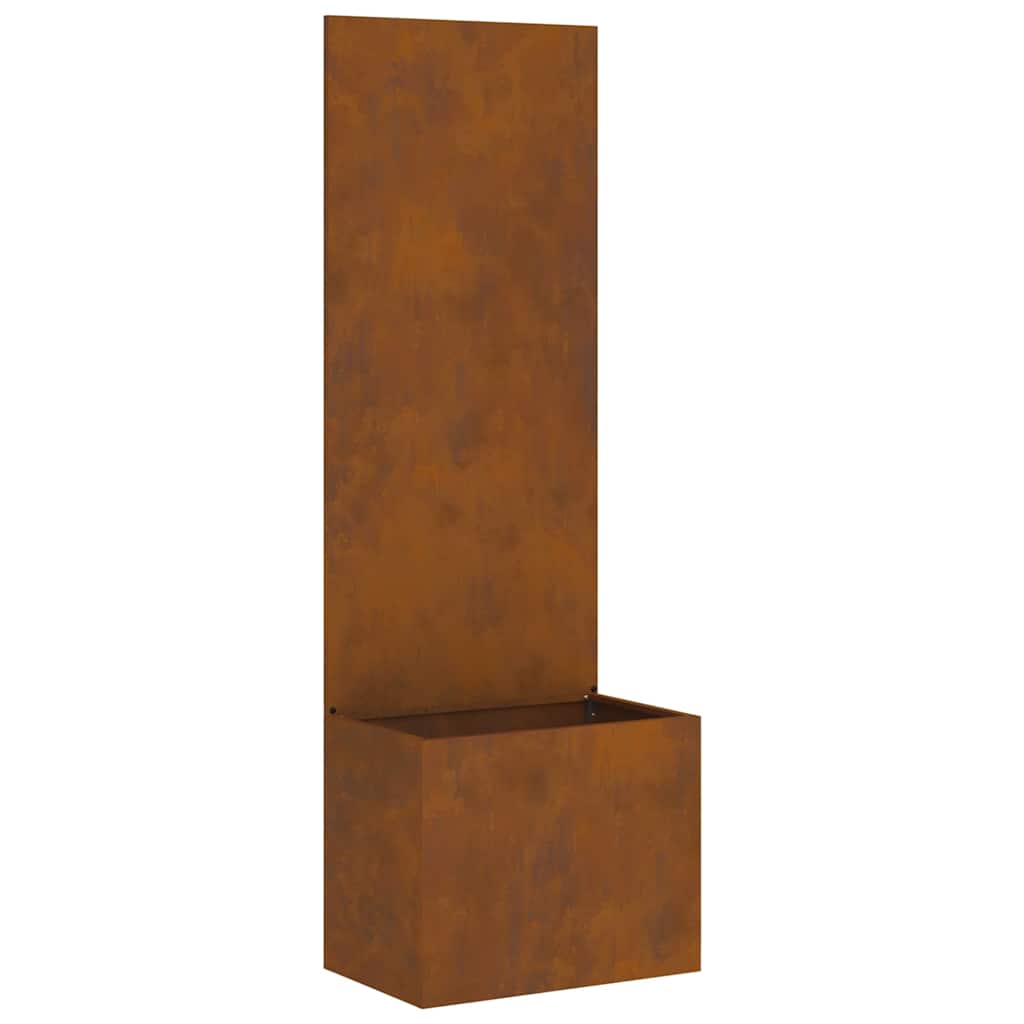 Hageprivat skjerm Fretwork Rusten 50 x 140 cm Cortenstål