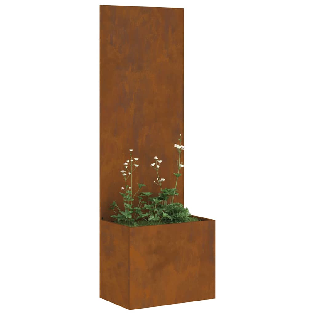 Hageprivat skjerm Fretwork Rusten 50 x 140 cm Cortenstål