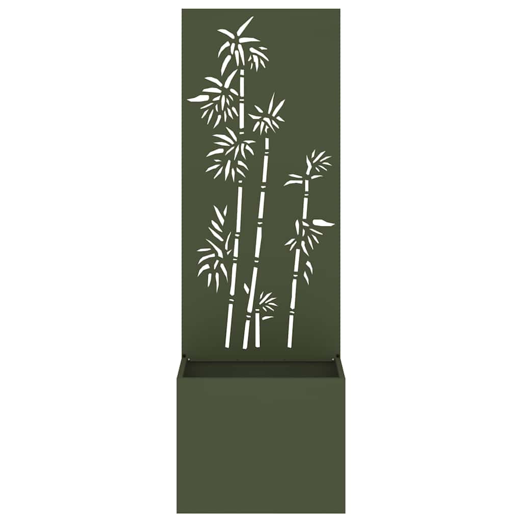 Hagekrukke med Dekorativ Panelet Olivengrønn 50 x 140 cm