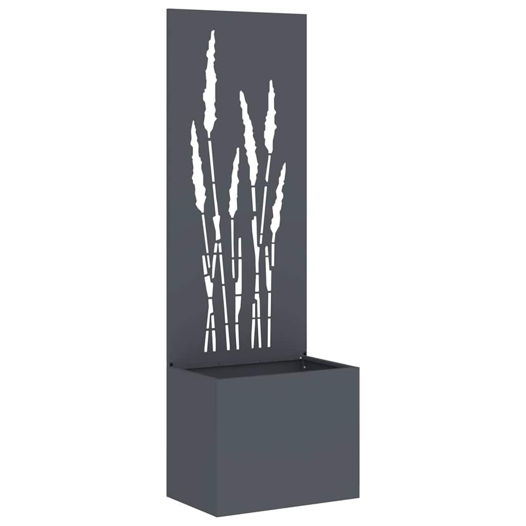 Hagekrukke med Dekorativ Panelet Antrasitt 50 x 140 cm