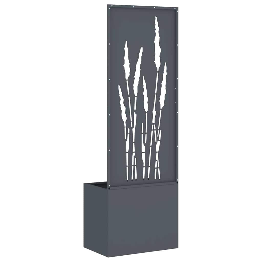 Hagekrukke med Dekorativ Panelet Antrasitt 50 x 140 cm