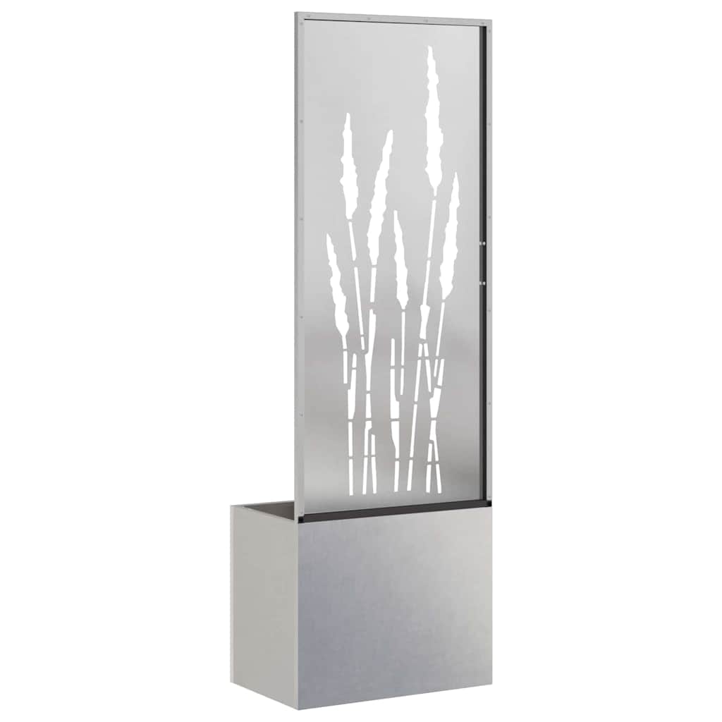 Hageprivat skjerm Fretwork Sølv 50 x 140 cm Rustfritt stål