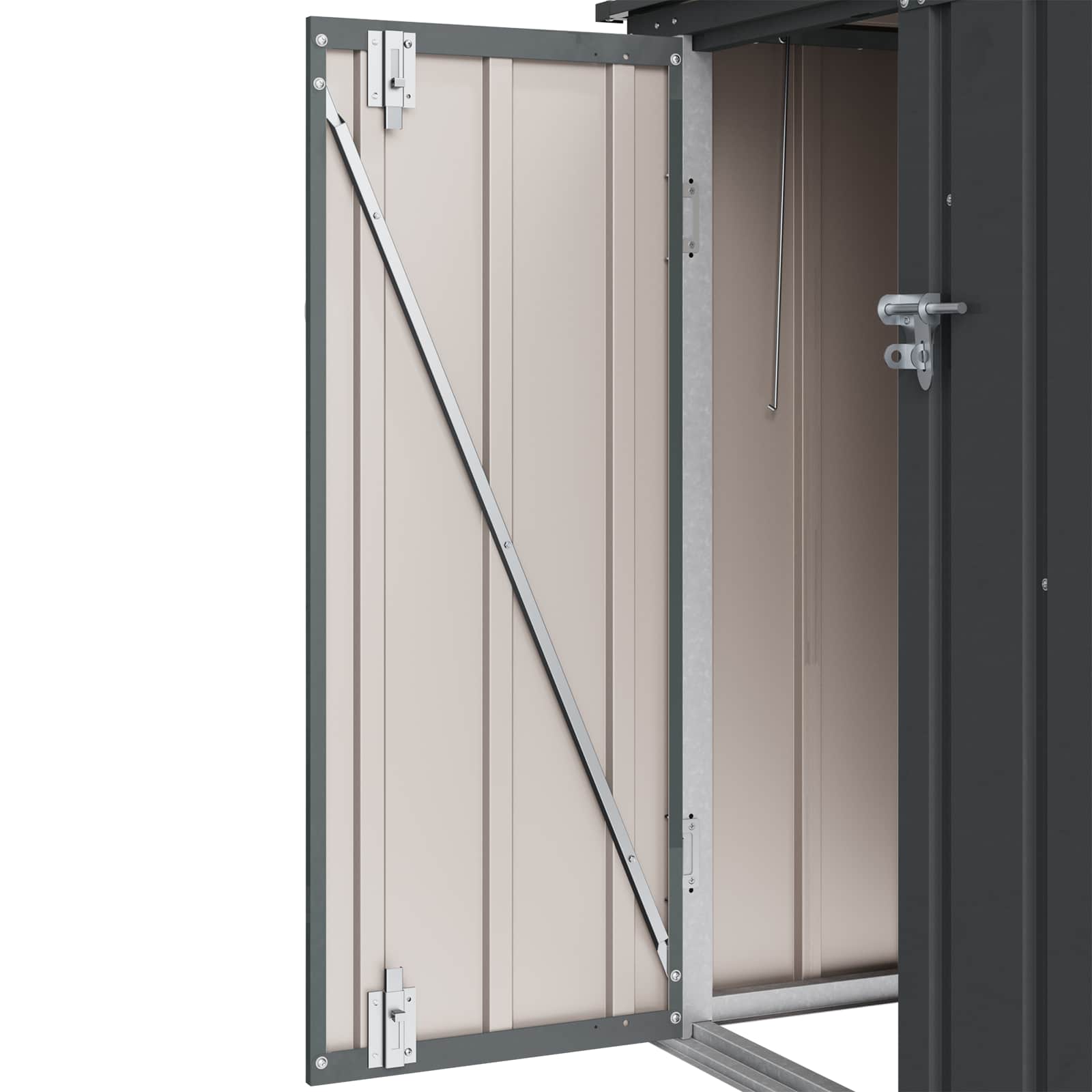 Hage Lagringsboks Svart 101,5 x 107 x 100 cm Stål