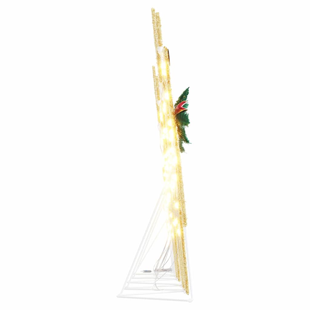 LED Reinsdyr 5 pcs Gull stoff