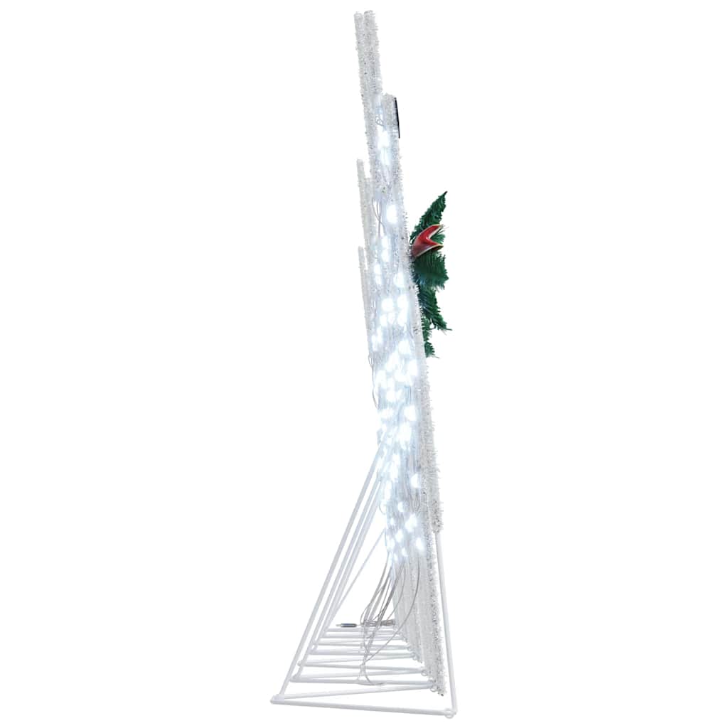 LED Reinsdyr 7 pcs sølv stoff