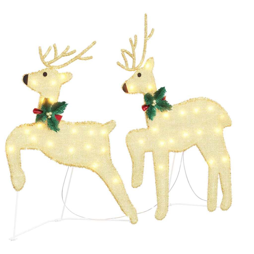 LED Reinsdyr 4 pcs Gull 45 x 19 x 65 cm stoff