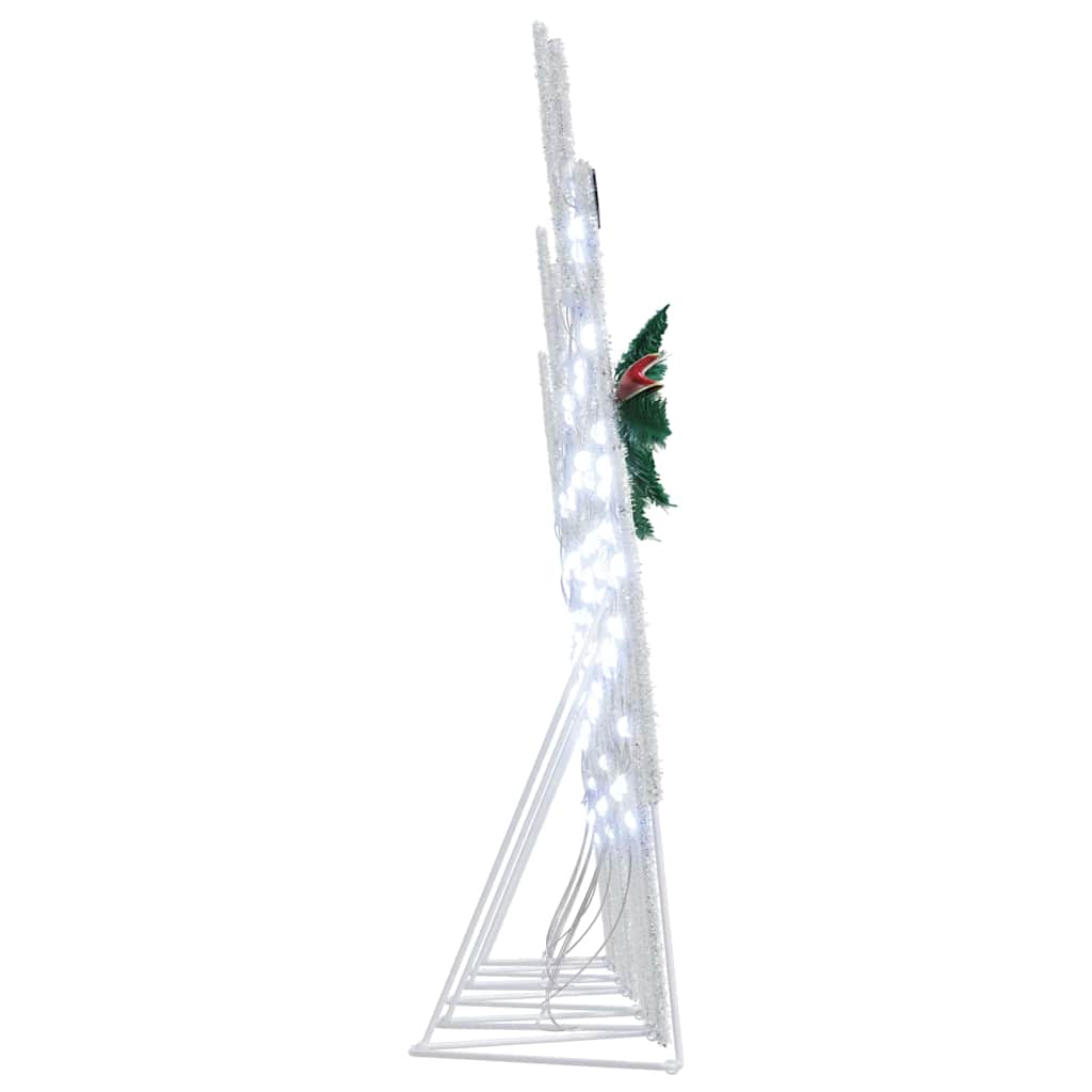 LED Reinsdyr 6 pcs Hvit 45 x 19 x 65 cm stoff